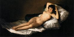 The Nude Maja, ca. 1800.