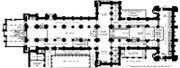 Ground plan of Durham Cathedral