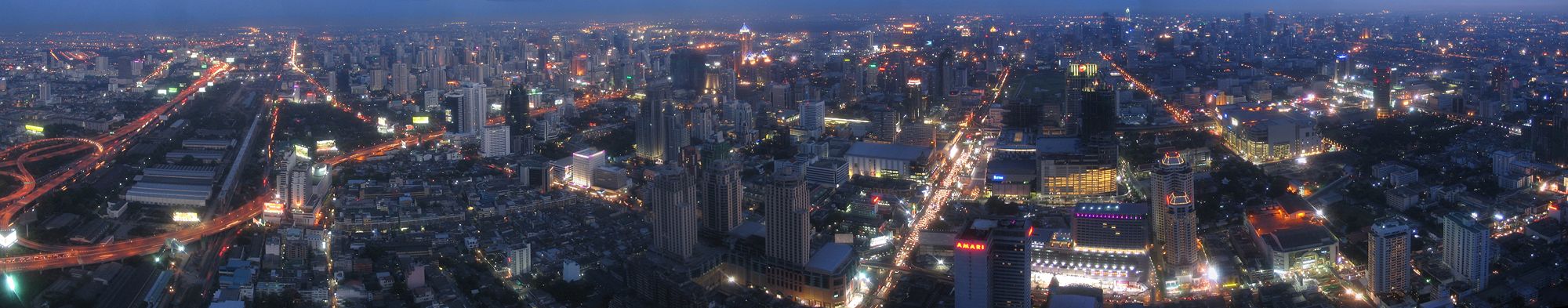 Skyline of Bangkok, Thailand