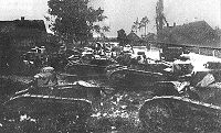 Polish tanks FT-17 near Dyneburg 1920