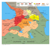 A map of the Georgian Kingdoms, c. 830-1020