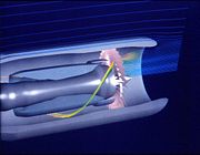 Simulation of a turbojet's airflow