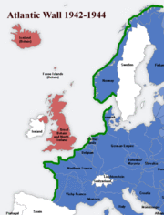 A map of the Atlantic Wall.