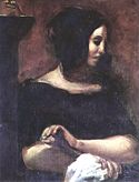 George Sand by Eugène Delacroix