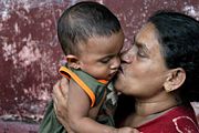 Grandmother and grandchild, Sri Lanka