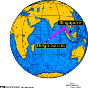 MV Baffin Strait transits between Singapore and Diego Garcia once a month.