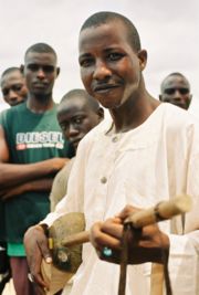 A Hausa harpist