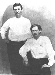 Deputies Bat Masterson and Wyatt Earp in Dodge City, 1876