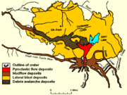 Map showing 1980 eruption deposits.