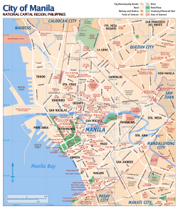 Map of Manila