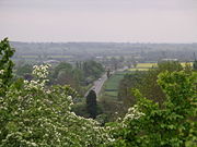 Fosse Way from the top of Brinklow Castle, Warwickshire