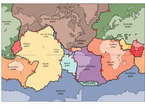 Floor of Bay of Bengal �����The Indian plate, shown in red �����The Indo-Australian plate, shown in dull orange