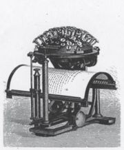 Commercial 1878 model of the Hansen Writing Ball.