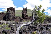 Cinder crags from North Crater on the North Crater Flow