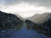 Disused quarry near Llanberis in the foothills of the Glyderau