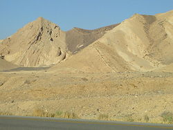 Figure 6. Fault along the southern boundary of Makhtesh Ramon, Negev, southern Israel.