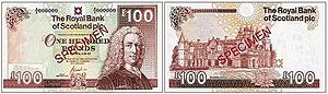 Royal Bank of Scotland �100 notes