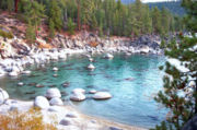 Secret Beach on Lake Tahoe's Nevada side