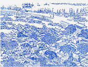 The walled city of Shanghai during the Ming Dynasty