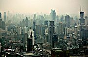 A view of the Puxi skyline, across the river from Pudong