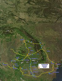 Roman roads along the Danube