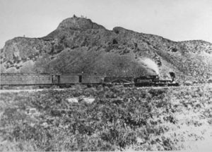 The Jupiter, which carried Leland Stanford (one of the "Big Four" owners of the Central Pacific) and other railway officials to the Golden Spike Ceremony.