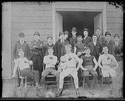 An early American football team, from the turn of the twentieth century