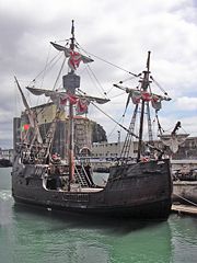 The carrack Santa Mar�a of Christopher Columbus