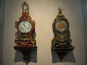 French rococo bracket clocks, (Museum of Time, Besan�on)