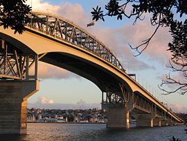 The harbour bridge from North Shore City.