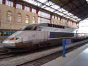 A TGV R�seau second-generation train at Marseille St-Charles.