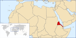 Location of Eritrea