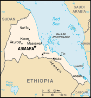 Map of Eritrea