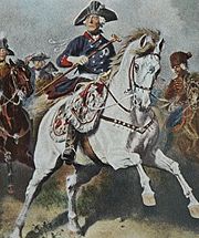 Frederick the Great during the Seven Years' War, painting by Richard Kn�tel.