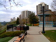 River valley west of downtown Edmonton.