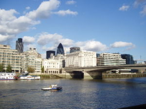 London Bridge with the Gherkin in the background