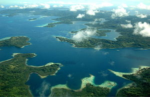 The Florida Islands from the air. Photo by Jim Lounsbury