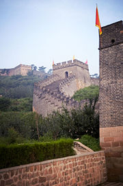 Shanhaiguan along the Great Wall, the gate where the Manchus were repeatedly repelled before being finally let through by Wu Sangui in 1644.