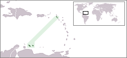 Location of Netherlands Antilles