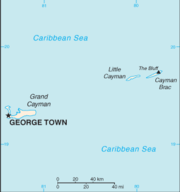 Map of the Cayman Islands