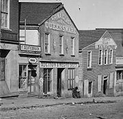 A slave auction house on Whitehall Street