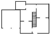 Floor plan of a "foursquare" house