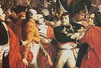 Napol�on Bonaparte in the coup d'�tat of 18 Brumaire (detail of an oleo by Fran�ois Bouchot)