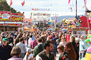 Sideshow Alley at the Royal Adelaide Show circa 2005.