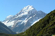 Aoraki/Mount Cook is the tallest mountain in New Zealand