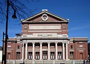 Symphony Hall designed by McKim, Mead, and White.