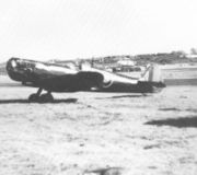 The Spitfire Mk XI flown by Sqn. Ldr. Martindale, seen here after its flight on 27 April 1944 during which it was damaged achieving a true airspeed of 606 mph (975 km/h).