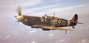 Polish Spitfire Mk V from the 303 Kościuszko Squadron flown by S/Ldr Zumbach