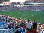 An NRL game at Suncorp Stadium