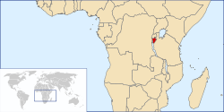 Location of Burundi